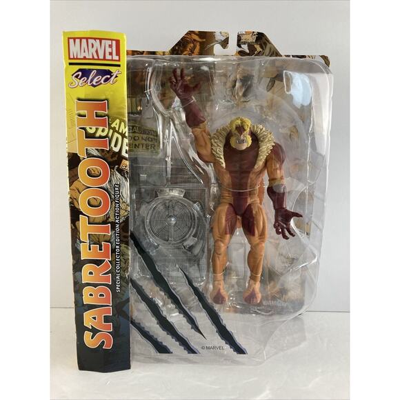 Diamond Select Marvel Comics X-Men SABRETOOTH Collector Action Figure‎ * NEW - Picture 3 of 7
